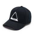 Hvman Triangle Logo Mesh Trucker Hat in Black