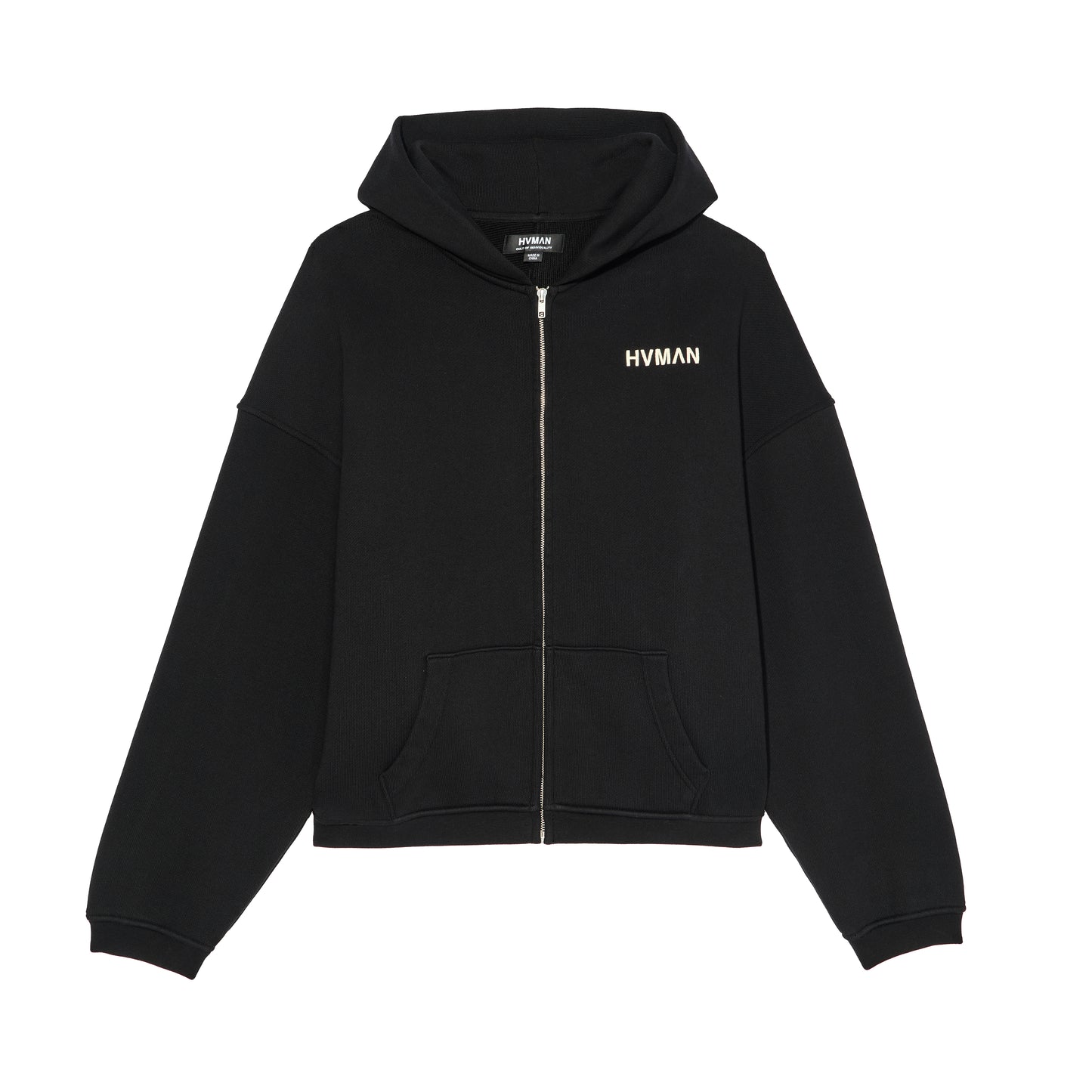 Hvman's Full Zip Sweatshirt in Black