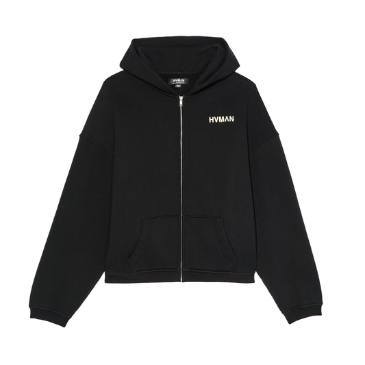Hvman's Full Zip Sweatshirt in Black