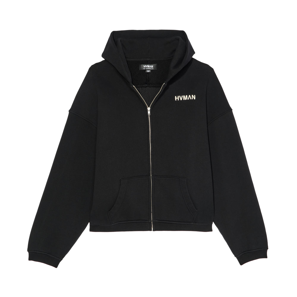 Hvman Hvman's Full Zip Sweatshirt in Black – Cult of Individuality