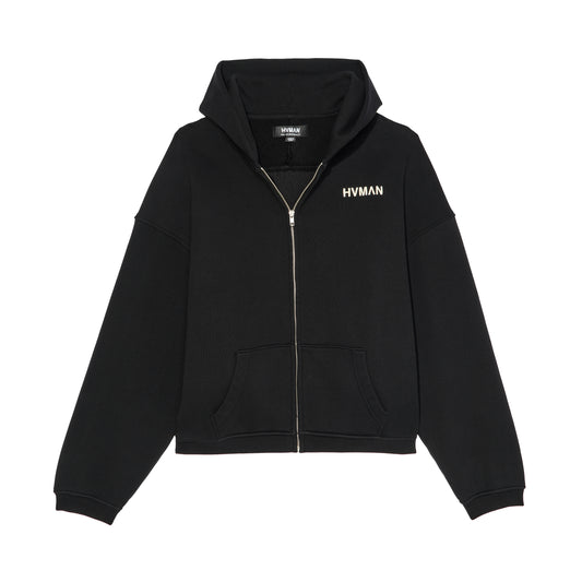 Hvman's Full Zip Sweatshirt in Black