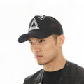 Hvman's Triangle Logo Mesh Trucker Hat in Black