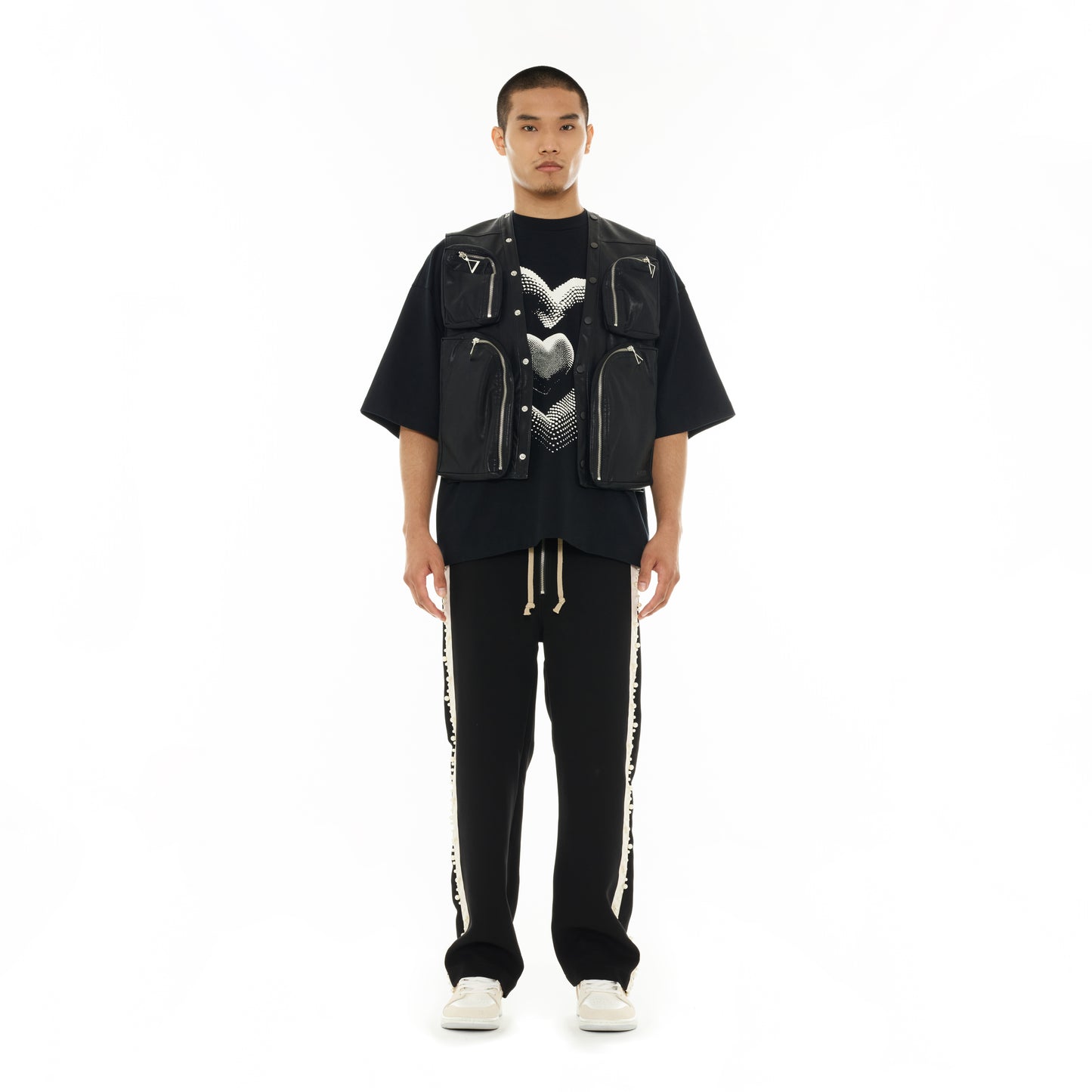 Hvman's Baggy Track Pants in Black