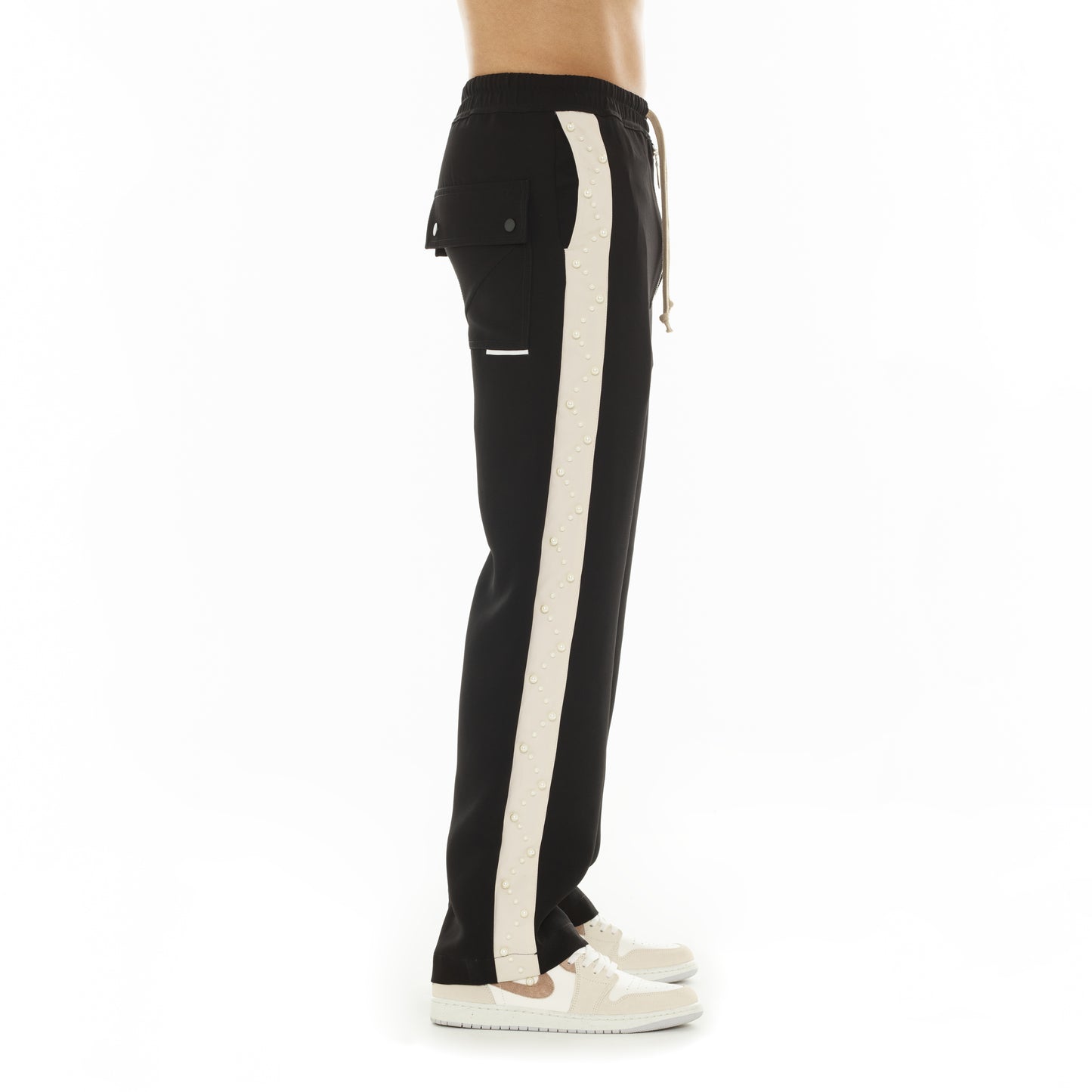 Hvman's Baggy Track Pants in Black
