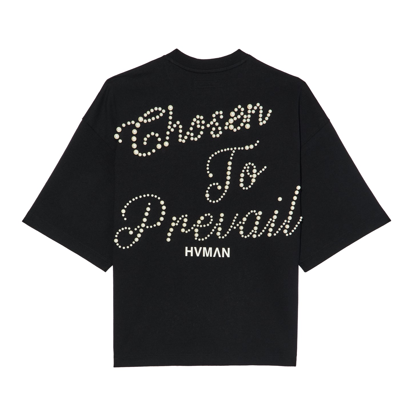 Hvman's Oversized Heavyweight Novelty Tee "Beauty" in Black