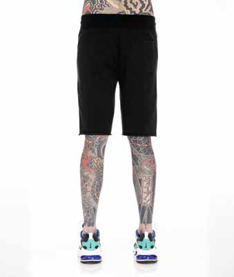 FRENCH TERRY SWEAT SHORT IN BLACK