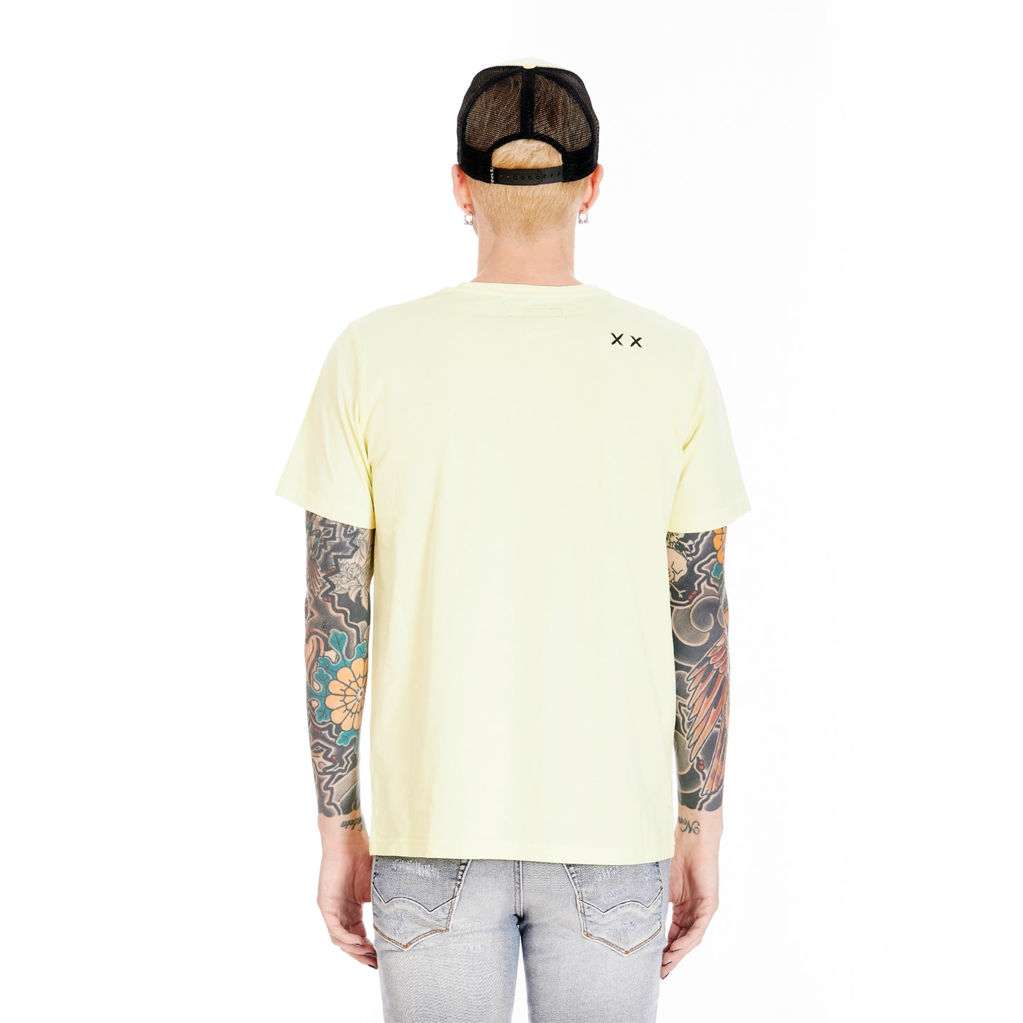 Cult's Shimuchan Logo Short Sleeve Crew Neck Tee in Lemonade