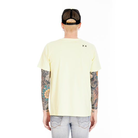 Cult's Shimuchan Logo Short Sleeve Crew Neck Tee in Lemonade