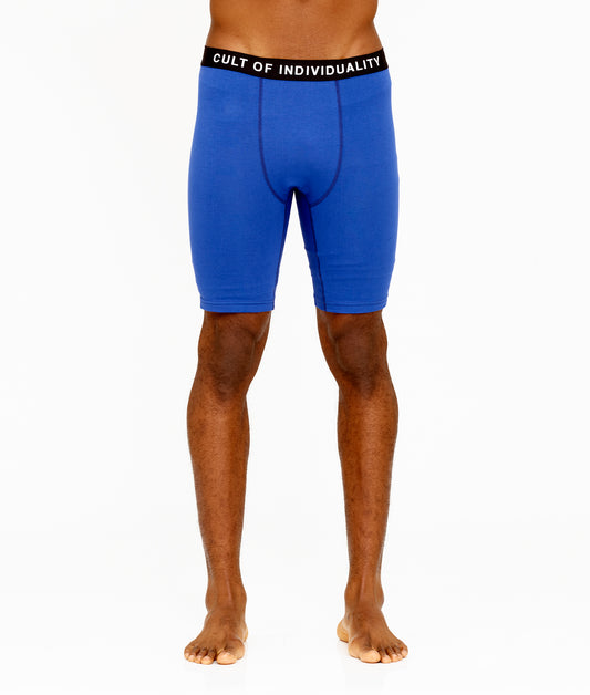 CULT BRIEFS  2 PACK "PARADISE" PRINT/SURF BLUE SOLID