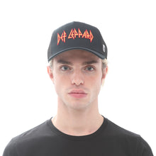 Load image into Gallery viewer, DEF LEPPARD MESH BACK TRUCKER IN BLACK