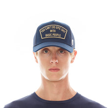 Load image into Gallery viewer, CANT DO EPIC SH*T MESH BACK TRUCKER CURVED VISOR NAVY HAT