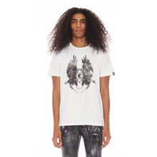 Load image into Gallery viewer, SHORT SLEEVE CREW NECK TEE  26/1&#39;S &quot;RAVEN&quot; IN WHITE