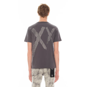 SHORT SLEEVE CREW NECK TEE 26/1'S XX IN CHARCOAL – Cult of