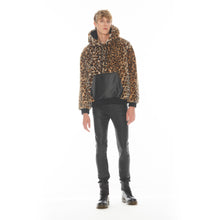 Load image into Gallery viewer, LEOPARD FAUX FUR PULL OVER