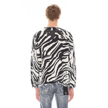 Load image into Gallery viewer, CREW NECK SWEATER IN ZEBRA