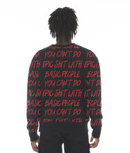 Load image into Gallery viewer, FRENCH TERRY CREWNECK SWEATSHIRT &quot;CANT DO EPIC SHIT&quot; IN BLACK