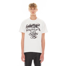 Load image into Gallery viewer, LUCKY BASTARD SHORT SLEEVE CREW NECK TEE IN WHITE