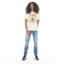 Load image into Gallery viewer, SHORT SLEEVE CREW NECK TEE  26/1&#39;S &quot;FRIEND IN WEED&quot; IN WINTER WHITE
