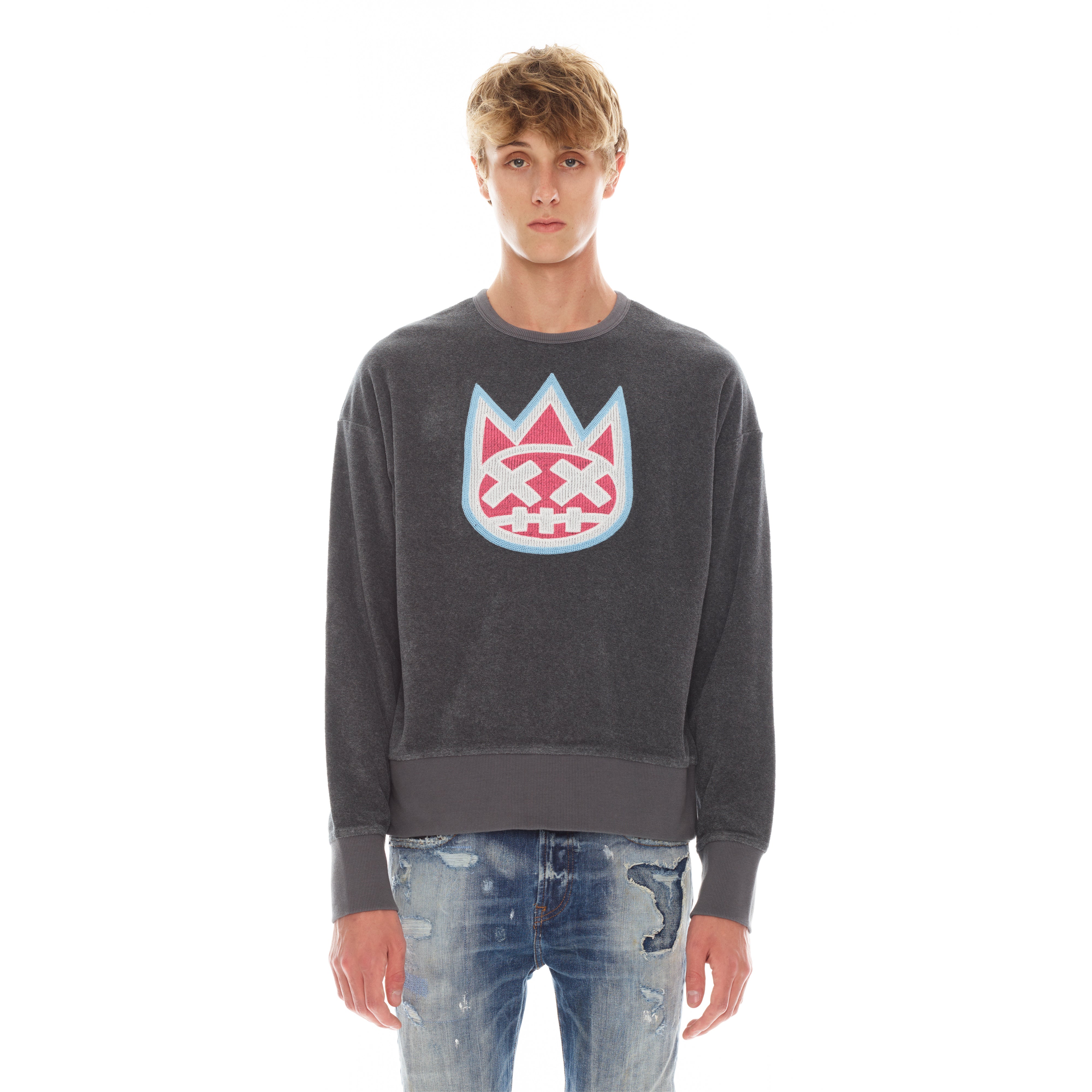 CREW NECK FLEECE IN CHARCOAL – Cult of Individuality