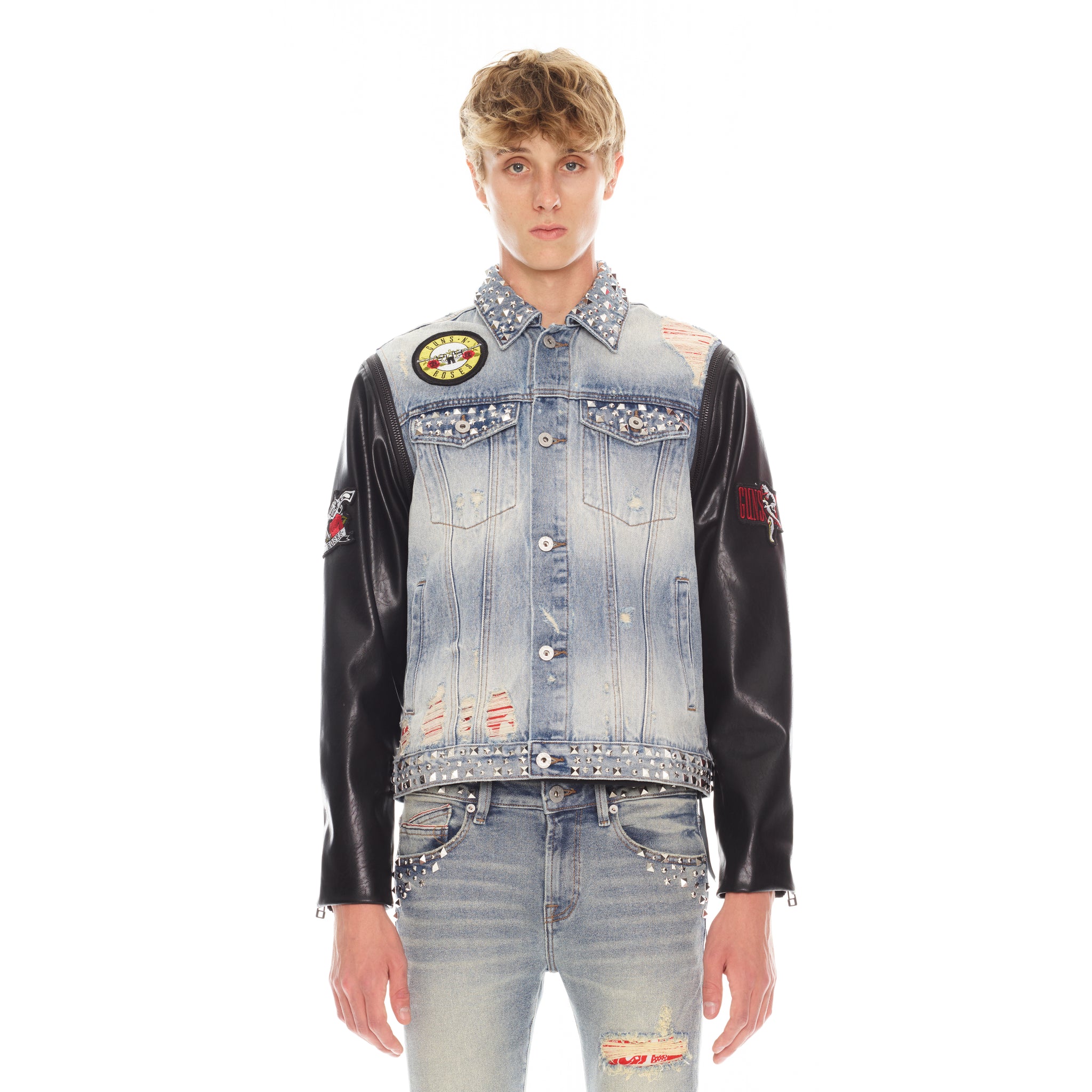 JACKET II – WITH OFF SLEEVES N\' GUNS AXL of IN Individuality TYPE Cult ZIP ROSES