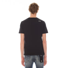 Load image into Gallery viewer, SHORT SLEEVE CREW NECK TEE 26/1&#39;S &quot;SOCIAL MEDIA&quot; IN BLACK