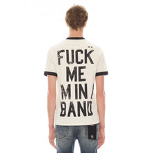 Load image into Gallery viewer, SHORT SLEEVE RINGER CREW NECK TEE  26/1&#39;S &quot;FUCK ME IM IN A BAND&quot; IN WINTER WHITE