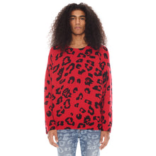 Load image into Gallery viewer, CREW NECK SWEATER IN CHEETAH