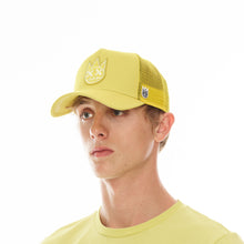 Load image into Gallery viewer, CLEAN LOGO MESH BACK TRUCKER CURVED VISOR IN CANARY
