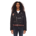 Hendrix Leather Moto Jacket In Black