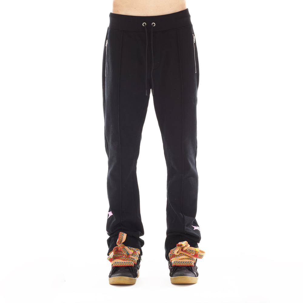HIPSTER SWEATPANTS "LIFE IS PAIN" IN BLACK