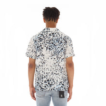 Load image into Gallery viewer, CUBAN SHORT SLEEVE WOVEN &quot;LEOPARD&quot; IN WHITE