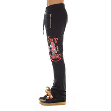 Load image into Gallery viewer, HIPSTER SWEATPANTS &quot;VARSITY&quot; IN BLACK