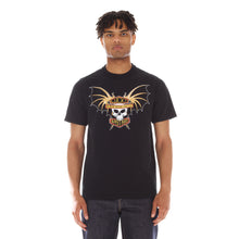 Load image into Gallery viewer, SHORT SLEEVE CREW NECK TEE  &quot;LUCKY BAT&quot; IN BLACK