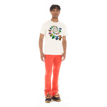Load image into Gallery viewer, SHORT SLEEVE CREW NECK TEE  &quot;DANCING BEARS&quot; IN WINTER WHITE