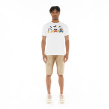 Load image into Gallery viewer, SHORT SLEEVE CREW NECK TEE  &quot;SEE, SPEAK, HEAR NO EVIL&quot; IN WHITE