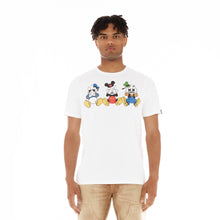 Load image into Gallery viewer, SHORT SLEEVE CREW NECK TEE  &quot;SEE, SPEAK, HEAR NO EVIL&quot; IN WHITE