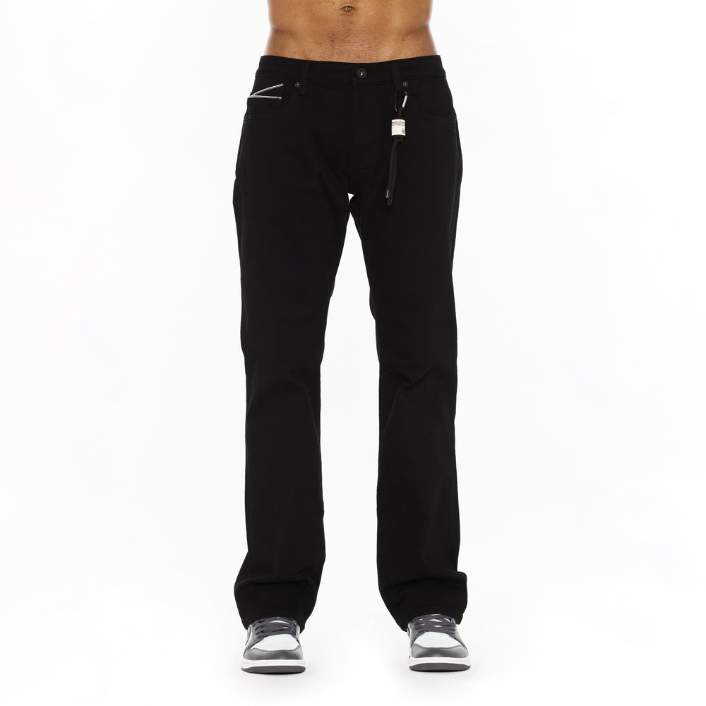 Cult's Rebel Straight Jeans in Solid Black