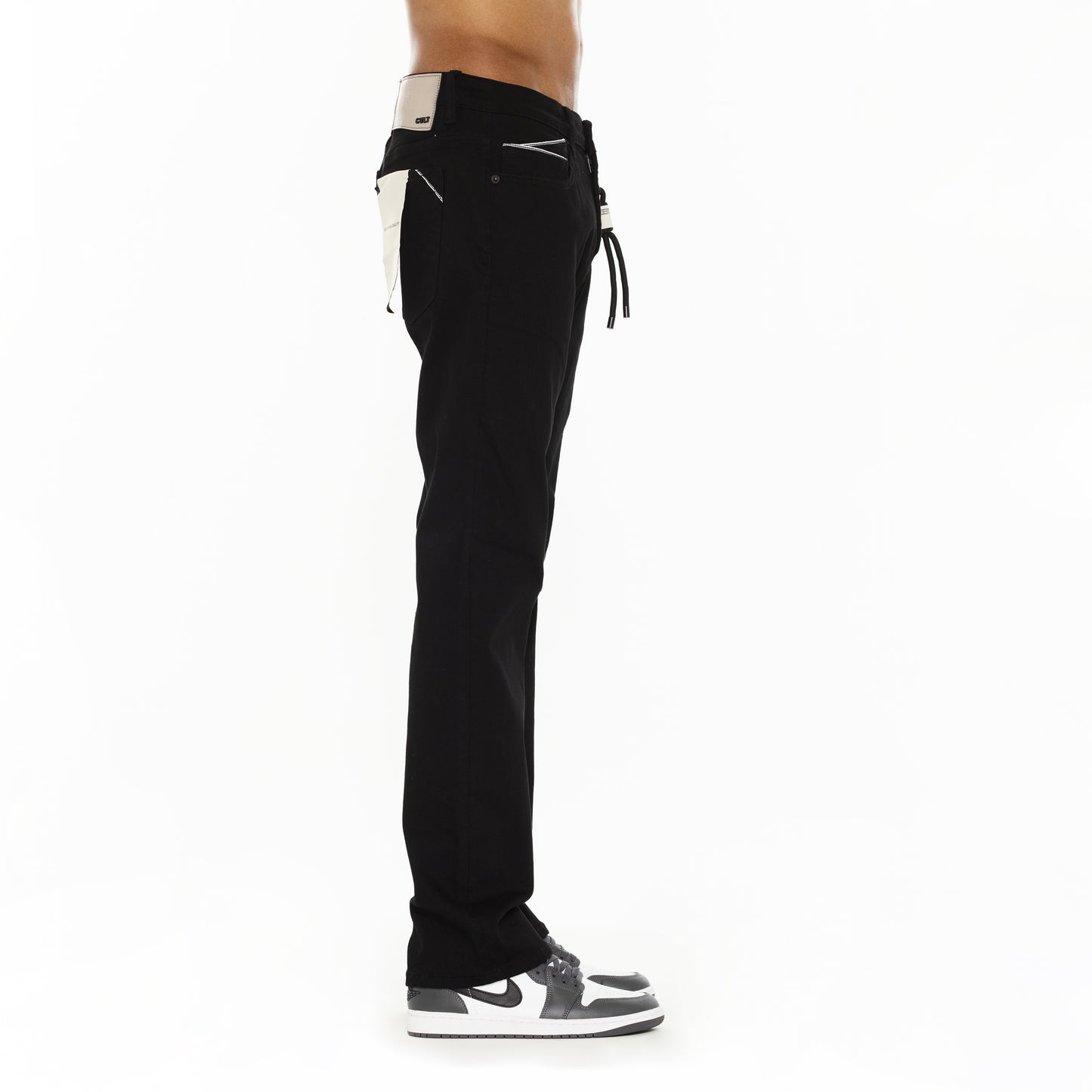 Cult's Rebel Straight Jeans in Solid Black