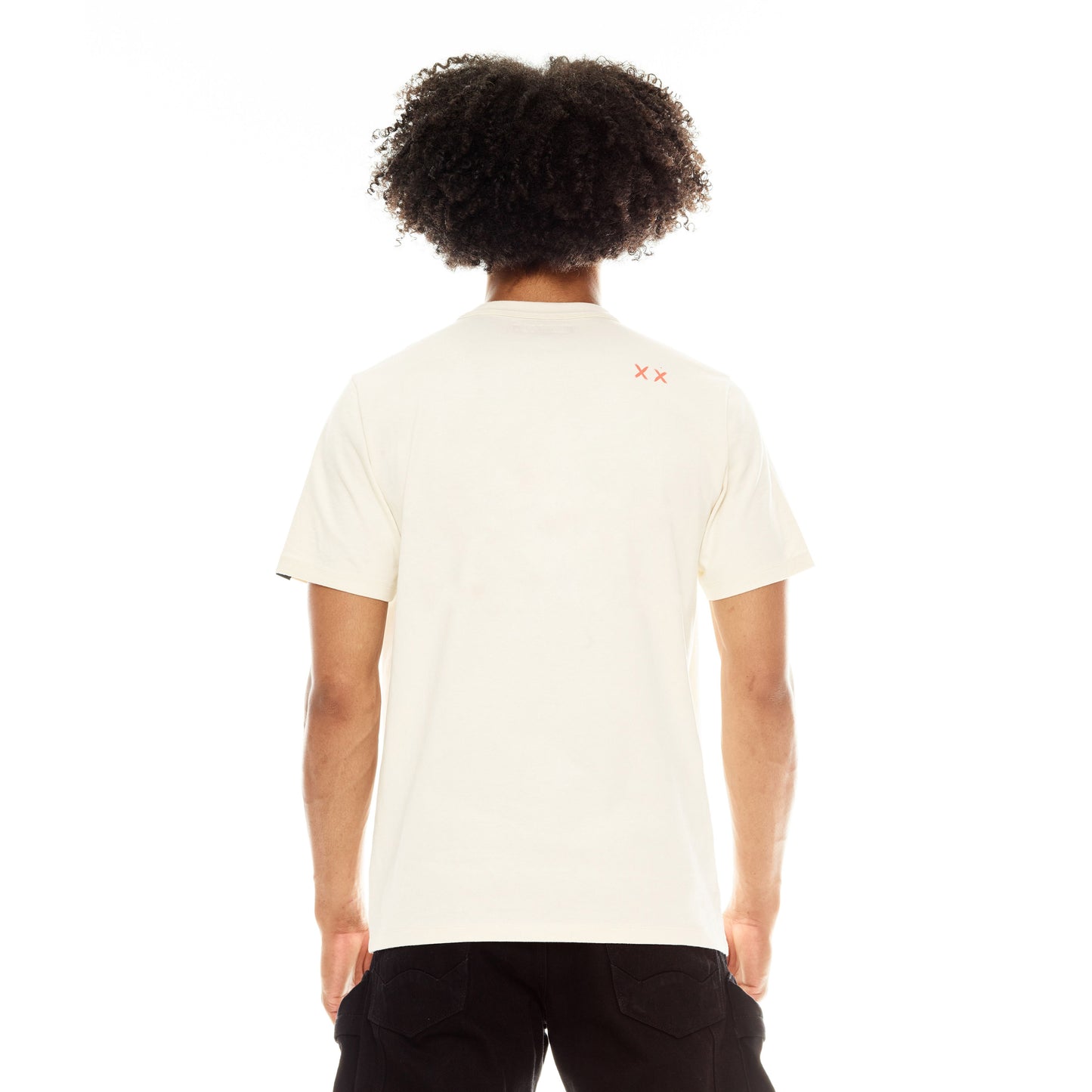 Cult's Short Sleeve Crew Neck Tee "LSD" in Winter White