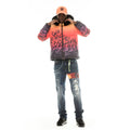 Cult's Puffer Jacket With Fur Hood in Sunburst