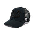 Cult's Paisley Shimuchan Logo Mesh Back Trucker Hat in Black