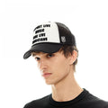 Cult's Support Live Music Foam Mesh Trucker in White & Black