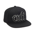 Cult's Old English Wool Flat Visor Hat in Black