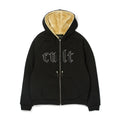 Cult's Zip Hooded Sweatshirt in Black