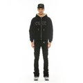 Cult's Zip Hooded Sweatshirt in Black