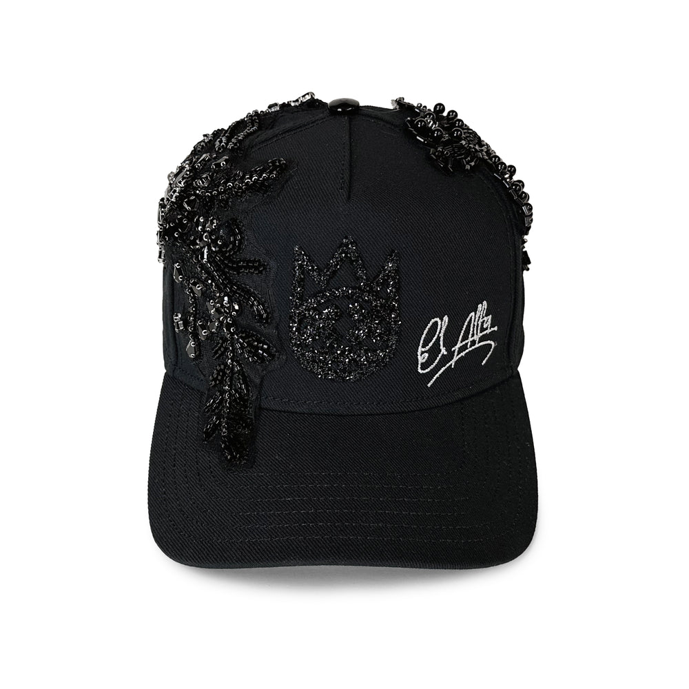 Cult x El Alfa Premium Snapback Trucker Hat in Black
