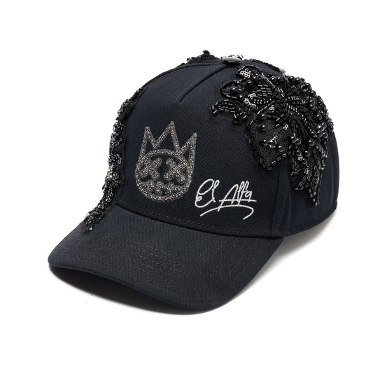 Cult x El Alfa Premium Snapback Trucker Hat in Black