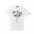 SHORT SLEEVE CREW NECK TEE "HAIL TO THE KING" IN WHITE