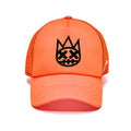 Cult's Clean Shimuchan Logo Mesh Back Trucker Hat in Coral