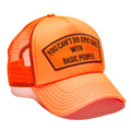 "CANT DO EPIC SHIT" MESH BACK TRUCKER HAT IN CORAL